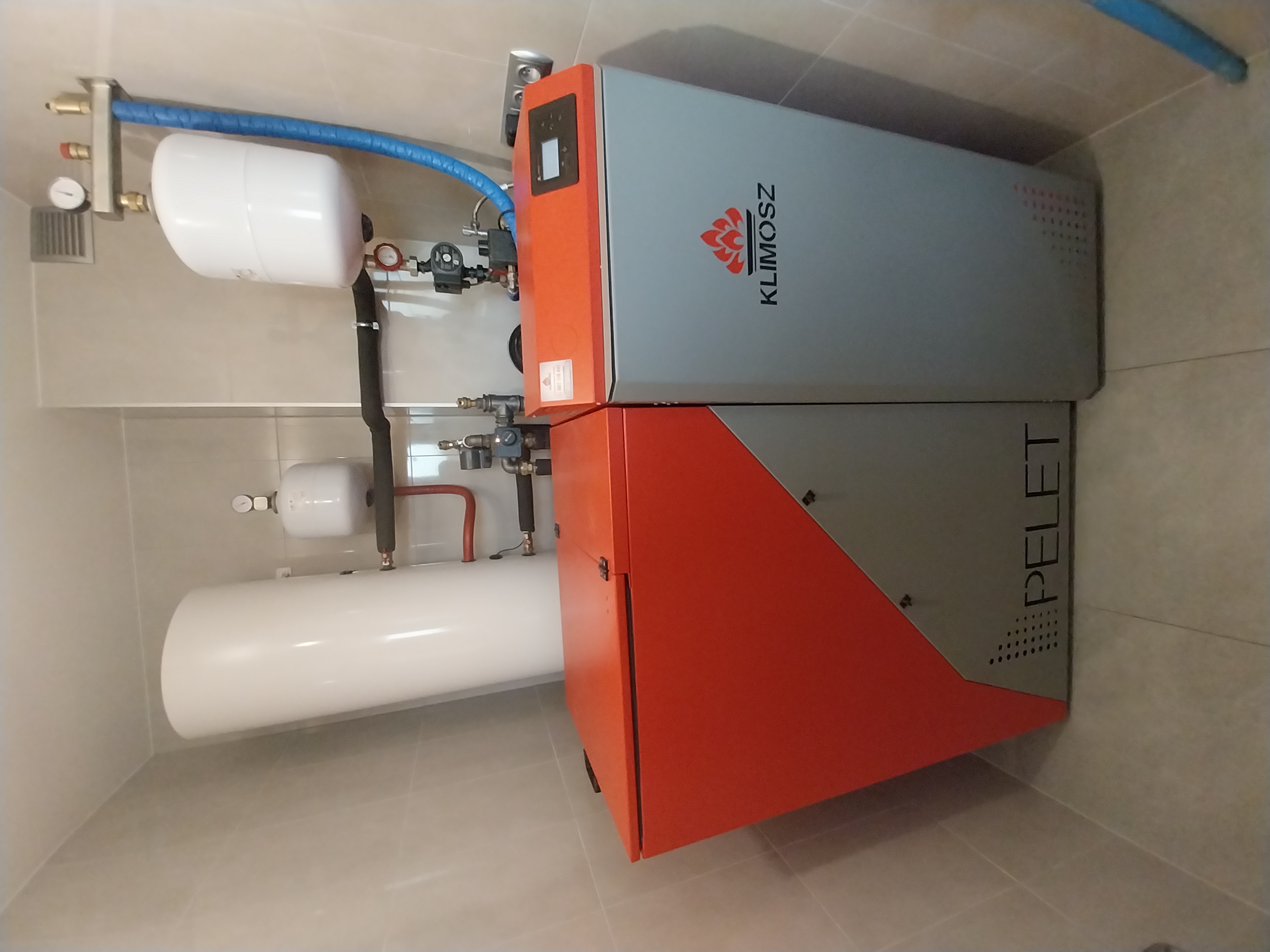 Montaż kotła peletowego KLIMOSZ LE PELLET 20